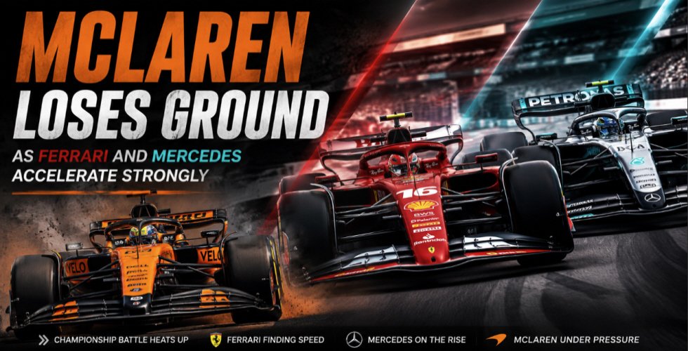 McLaren Loses Ground as Ferrari and Mercedes Gain Speed
